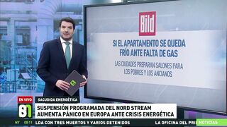 Suspensión programada del Nord Stream aumenta el pánico en Europa ante la crisis energética