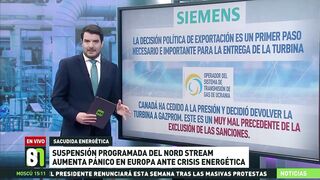 Suspensión programada del Nord Stream aumenta el pánico en Europa ante la crisis energética