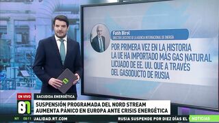 Suspensión programada del Nord Stream aumenta el pánico en Europa ante la crisis energética