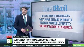 Suspensión programada del Nord Stream aumenta el pánico en Europa ante la crisis energética