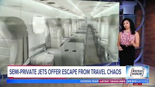 Semi-private jets offer escape from travel chaos | Rush Hour