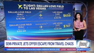 Semi-private jets offer escape from travel chaos | Rush Hour