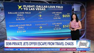 Semi-private jets offer escape from travel chaos | Rush Hour