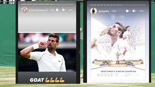 Famous Celebrities & Athletes React to Novak Djokovic Winning 21st Grand Slam , Wimbledon 2022