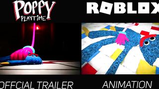 Poppy Playtime Chapter 2 Trailer (MOB Games) VS ROBLOX Version