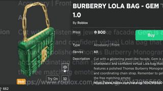 FREE EMOTE! HOW TO GET BURBERRY LOLA ATTITUDE - GEM (ROBLOX BURBERRY EVENT)