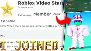 I Joined The Roblox VIDEO STARS PROGRAM! Here's what you need to know...