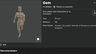 CÓMO CONSEGUIR EMOTE GEM GRATIS en ROBLOX