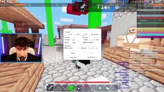 ????@MiniBloxia Got CAUGHT IN 4K Of Using Autoclicker On STREAM! ???????????? (roblox bedwars) ????