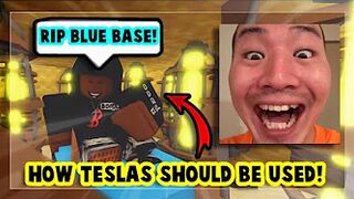 How Teslas SHOULD be used! (Roblox Bedwars)