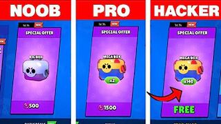 SPECIAL OFFER FOR STARPOITS IN BRAWL STARS - NOOB vs PRO vs HACKER / Animation