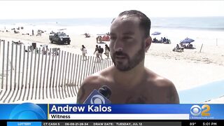 Surfer bitten by shark at Smith Point Beach, Long Island