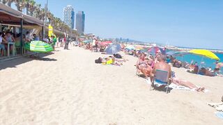 Beach Barceloneta, Barcelona beach walk ????️walking Spain best beaches