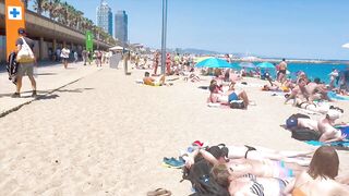 Beach Barceloneta, Barcelona beach walk ????️walking Spain best beaches