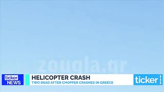 Two dead after helicopter crashes off of Greek beach