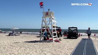 VIDEO NOW: No swimming at Westport beach due to possible fin sighting