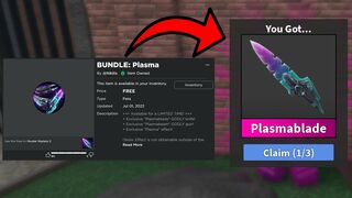 HOW TO GET THE PLASMA BUNDLE FOR FREE IN ROBLOX MM2!