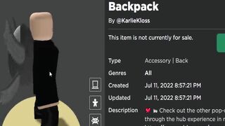 FREE ACCESSORY! HOW TO GET Klossette x Reverse_Polarity Backpack! (ROBLOX Klossette Showcase Event)