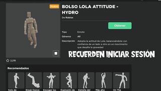 CÓMO CONSEGUIR EMOTE HYDRO GRATIS en ROBLOX