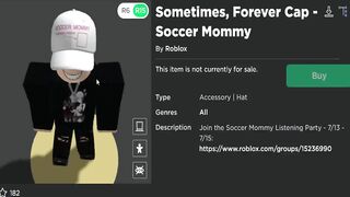 FREE ACCESSORIES! HOW TO GET Sometimes, Forever Cap & Baseball T-Shirt! (Roblox Soccer Mommy Event)