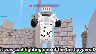 i fought the #1⚔️ pvper in roblox bedwars..