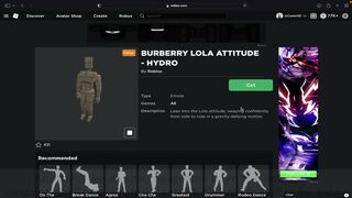 [FREE ITEM] How to get the BURBERRY LOLA ATTITUDE - HYDRO EMOTE | Roblox