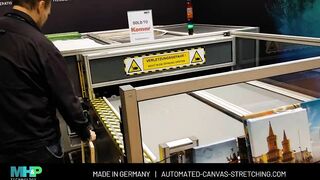 Canvas Stretching Machine FESPA 2022 Demo - MHP ST