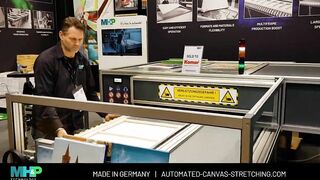 Canvas Stretching Machine FESPA 2022 Demo - MHP ST