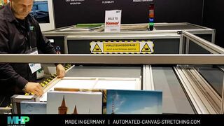 Canvas Stretching Machine FESPA 2022 Demo - MHP ST