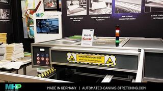 Canvas Stretching Machine FESPA 2022 Demo - MHP ST