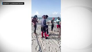 Cuban Migrants Come Ashore On Dania Beach