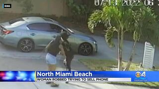 On Camera: North Miami Beach Woman Robbed