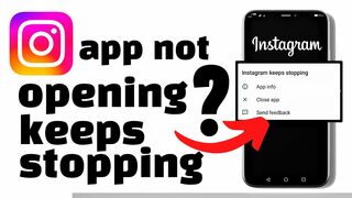 INSTAGRAM KEEPS STOPPING ? INSTAGRAM NOT WORKING FIX ? NOT OPENING ???? KEEPS CRASHING ?