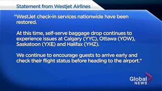 WestJet system outage causes travel delays across Canada