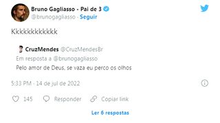 BRUNO GAGLIASSO DIZ QUE BOLSONARO DEVERIA CRIAR UM ONLY FANS - DNI