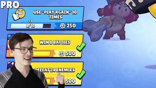 BRAWL STARS QUEST REWARDS - NOOB vs PRO vs HACKER / Animation