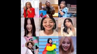 TWICE doing the “POP!” challenge