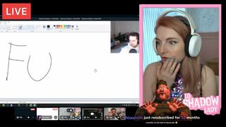 Lizzie is shocked by what Joel wrote during her stream