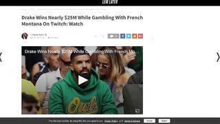 Drake's Latest Stream Shows The Reality Of Gambling