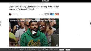 Drake's Latest Stream Shows The Reality Of Gambling