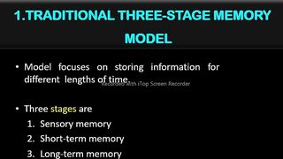 memory models/Models of memory