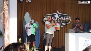 2022 All-Star Celebrity Softball Game: Bad Bunny & Jennie Finch introduce teams