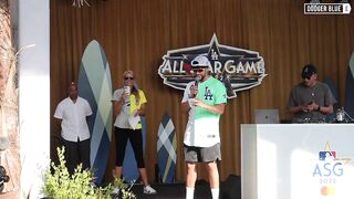 2022 All-Star Celebrity Softball Game: Bad Bunny & Jennie Finch introduce teams