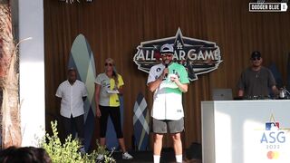 2022 All-Star Celebrity Softball Game: Bad Bunny & Jennie Finch introduce teams