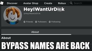 roblox is allowing swear words in usernames AGAIN