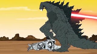 Godzilla Earth vs Mechagodzilla | Godzilla Funny Cartoon Compilation - Coffin Dance Meme Cover