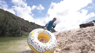 SLIP ‘N’ SLIDE OF DEATH v.s GIRLS IN BIKINIS! (HAWAII)