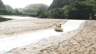 SLIP ‘N’ SLIDE OF DEATH v.s GIRLS IN BIKINIS! (HAWAII)