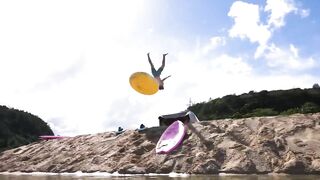 SLIP ‘N’ SLIDE OF DEATH v.s GIRLS IN BIKINIS! (HAWAII)