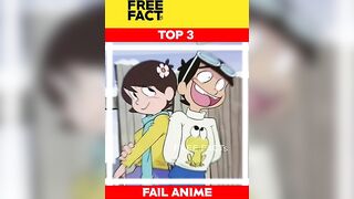 Top 3 anime fail in india | flop anime #shorts #freefacts #doraemon